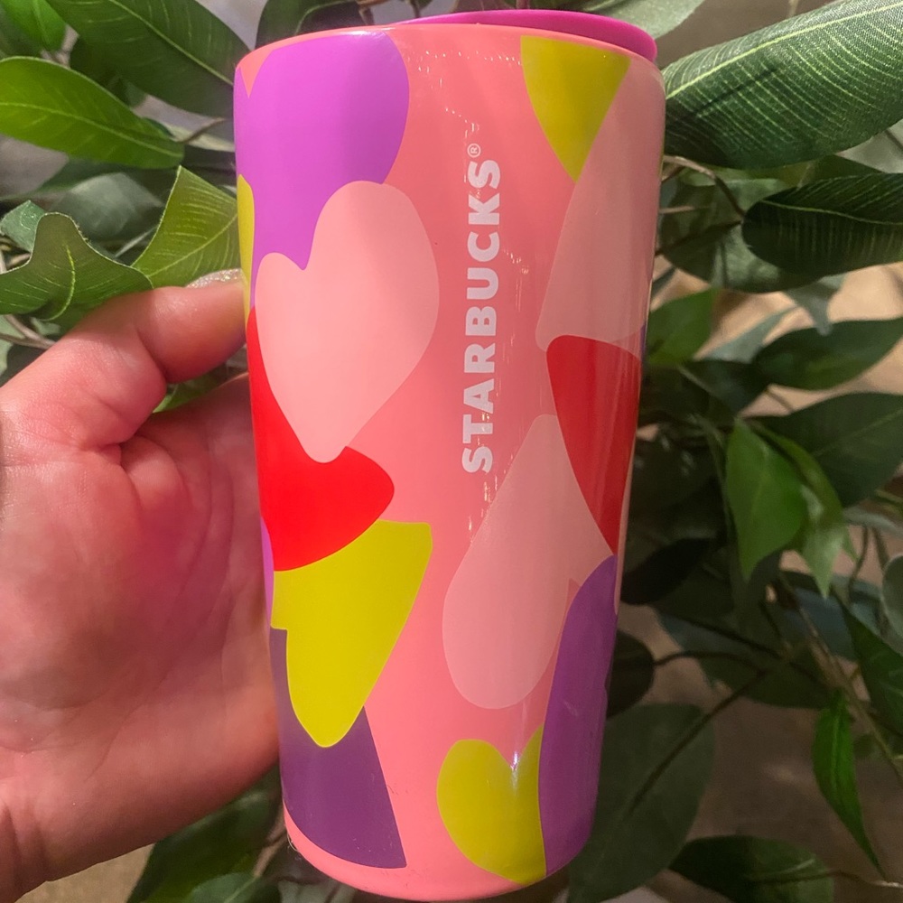 💕STARBUCKS CERAMIC CUP WITH LID 12oz